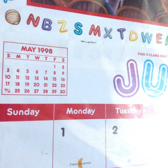 🎉🎉Vintage 1998 Campbell's Soup Calendar M'M'm M'm Good, Ephemera, Collectible - Picture 2 of 4